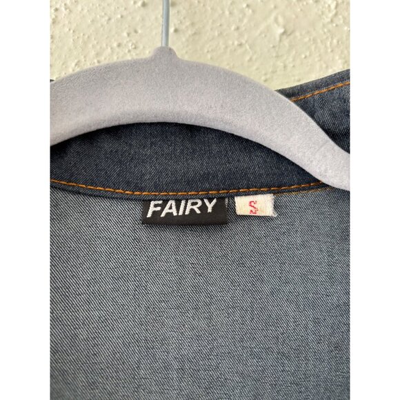 Fairy Brand Western Cowgirl Style Denim Fringe Jacket  - Small - Picture 5 of 12